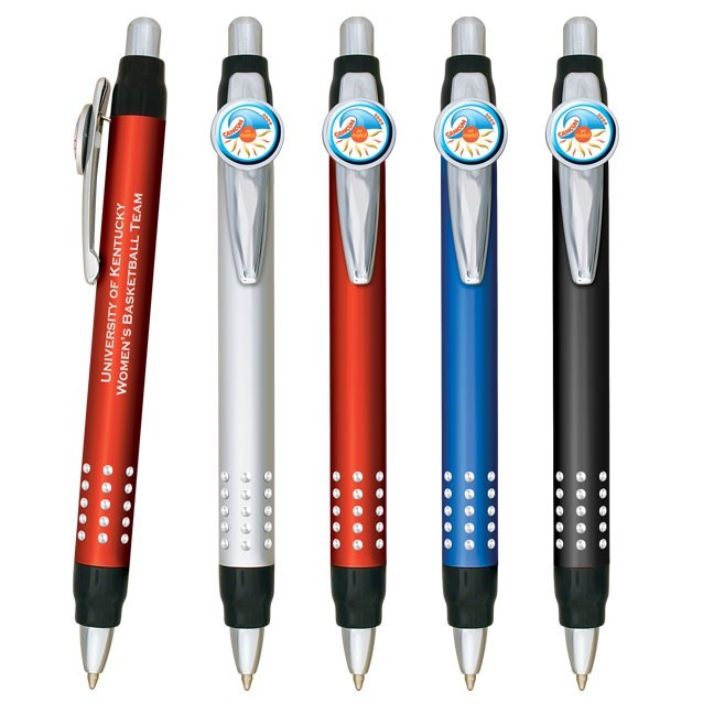 Deluxe Metal Pen With Full Color Dome Clip WAUDOME100